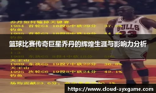 篮球比赛传奇巨星乔丹的辉煌生涯与影响力分析